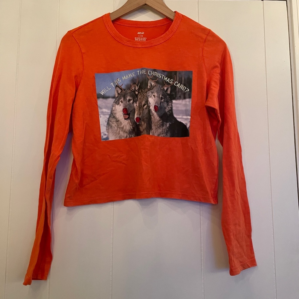Aerie Christmas shirt